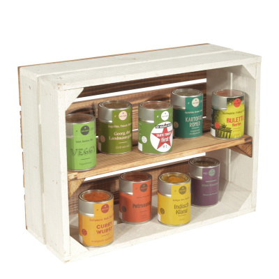 weinkiste obstkiste gewürzregal holz vintage stehend schmal küchen re