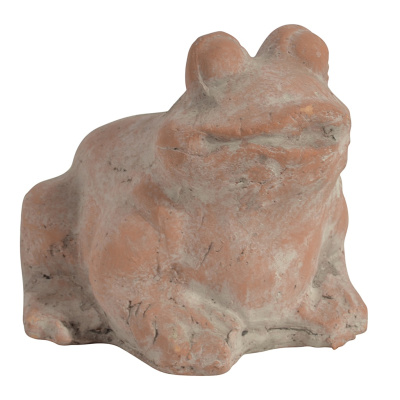 Terracotta Frosch Figur Braun Garten Chabby Chic 6 hoch x...