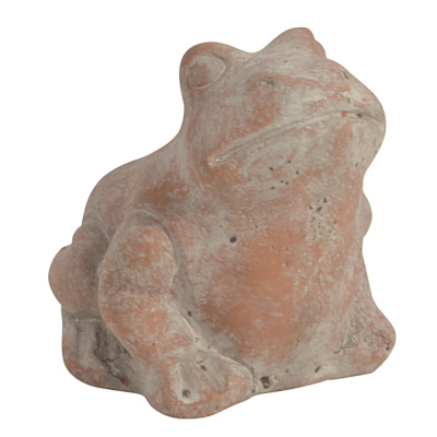 Terracotta Frosch Figur Braun Garten Chabby Chic 6 hoch x...