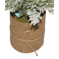 Beerenstrau&szlig; Jutetopf 32cm Weihnachtsdeko WinterdekoStrauch