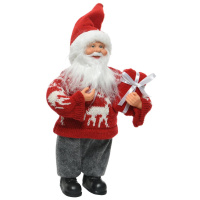 Weihnachtsmann Schlafanzug 30cm Weihnachtsfigur Weihnachtsdeko