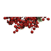 Kranz Beeren Rot 28cm Adventskranz Wanddeko Weihnachtsdeko Türkranz