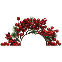 Kranz Beeren Rot 28cm Adventskranz Wanddeko Weihnachtsdeko Türkranz