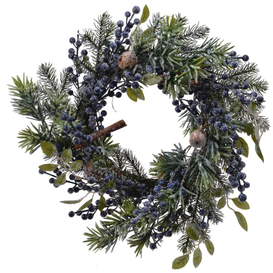 Kranz Beeren 40cm Adventskranz Wanddeko Weihnachtsdeko T&uuml;rkranz