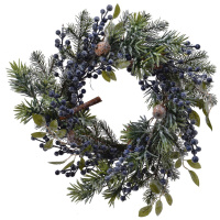 Kranz Beeren 40cm Adventskranz Wanddeko Weihnachtsdeko T&uuml;rkranz