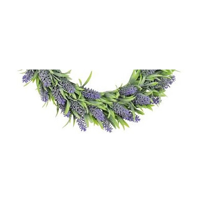 Kunstblumen Lavendel Kranz Lila und gr&uuml;n Kunstpflanzen