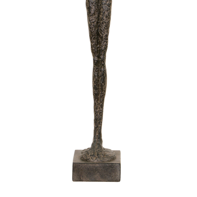 CHICCIE Skulptur Polyresin Grau - Figur Deko Dekoration Figuren