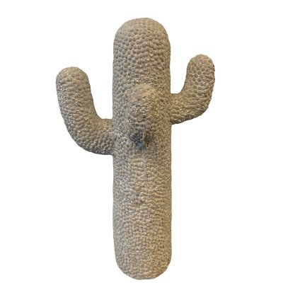 CHICCIE Skulptur Kaktus Beton Grau Wei&szlig; - Figur...