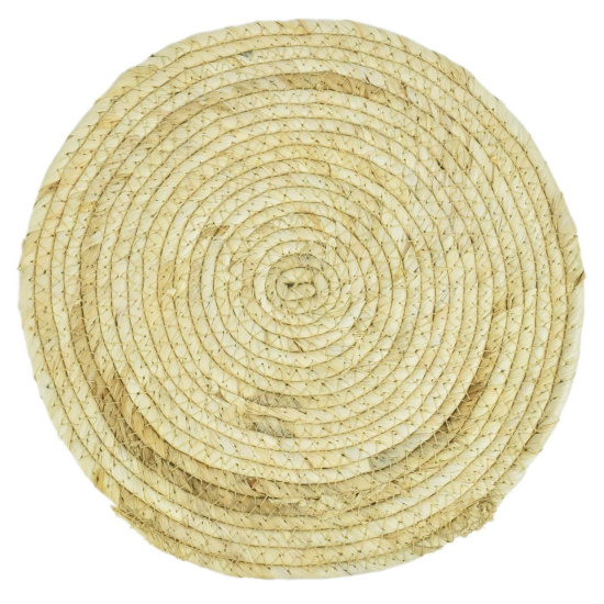 Platzset Seegras Rund in Beige 30 cm