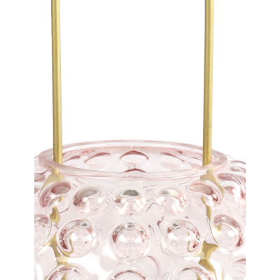 CHICCIE Teelichthalter mit Halter Rosa - Windlicht Kerzenst&auml;nder