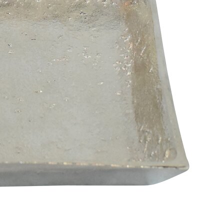 CHICCIE Dekoschale aus Aluminium silber matt quadratisch...