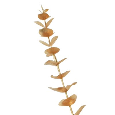 CHICCIE Eukalyptuszweig aus Kunststoff Gold 4x20x79cm - Zweig Deko Golddeko