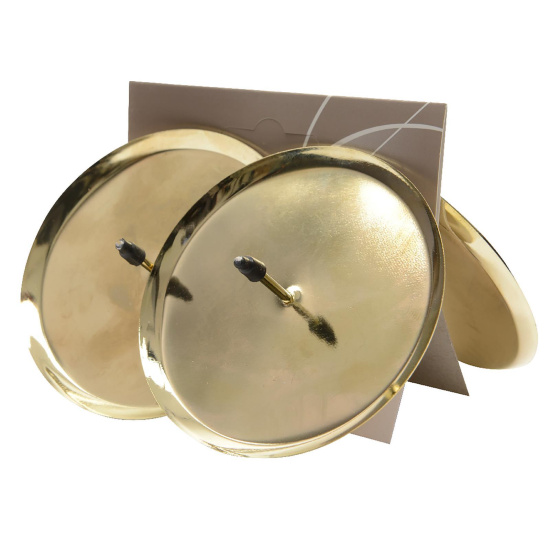 Kerzenhalter aus Eisen 2er Set gold 8cm