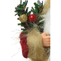 Weihnachtsmann Polyester 10x5x13cm Weihnachtsdeko Weihnachten