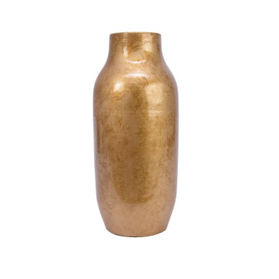 CHICCIE Vase aus Terrakotta gold