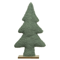 Weihnachtsbaum aus Stoff in Grün in Tannenbaum Form 5 x 17 x 27 cm