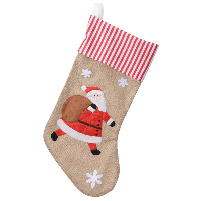 Weihnachtsstrumpf Polyester 25x46cm  Weihnachtsdeko