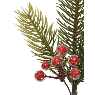 Tannenzweig mit Beeren  Weihnachtsdeko  Winterdeko