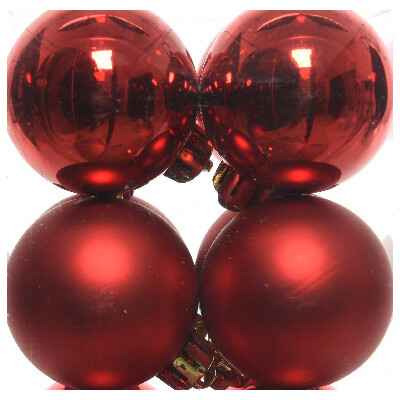 16 Set Weihnachtsbaumkugeln Bruchfest 4cm Weihnachtsdeko Baumschmuck