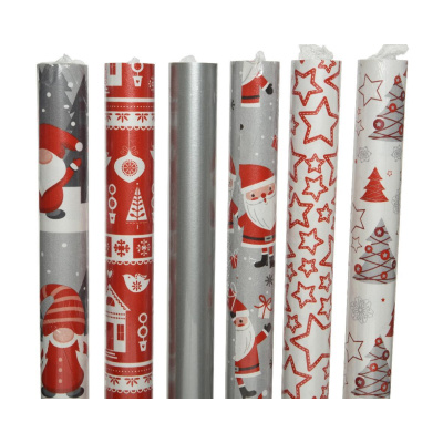 3 Set Geschenkpapier Weihnachten 70x200cm Geschenk Papier