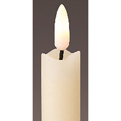 LED Kerze Echtwachs Wei&szlig; LED Beleuchtung Dekoration