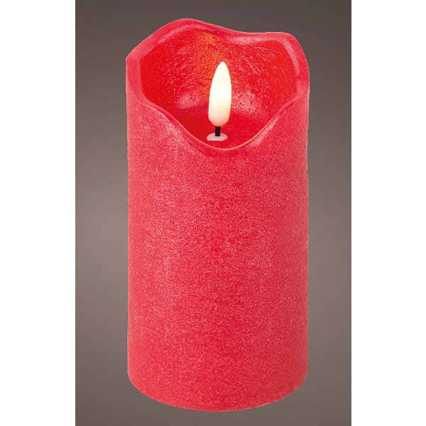 CHICCIE LED Kerze Echtwachs Rot - LED Beleuchtung Kerzen Dekoration Deko