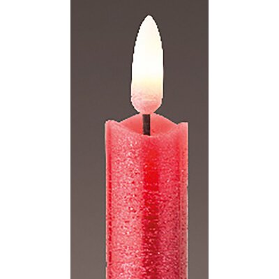 CHICCIE LED Kerze Echtwachs Rot - LED Beleuchtung Kerzen Dekoration Deko