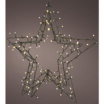 LED H&auml;nger Stern LED Beleuchtung  Weihnachtsdeko