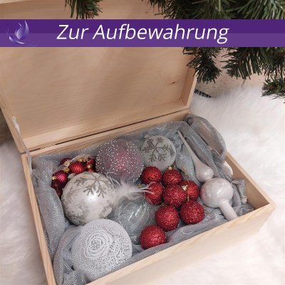 Holzbox Personalisiert zu Weihnachten 40x30x14cm Geschenkbox