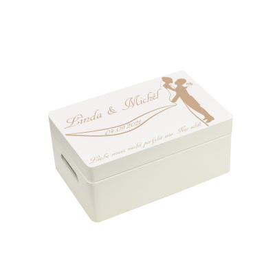 Holzbox Personalisiert zur Hochzeit 30x20x14...