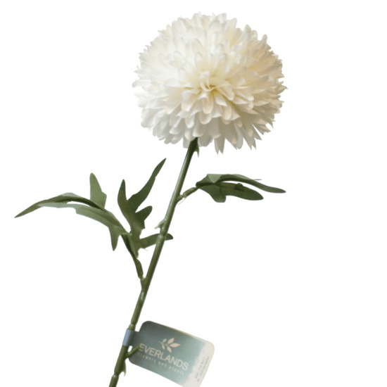 K&uuml;nstliche Blume wei&szlig; rund mit stil 60cm lang...