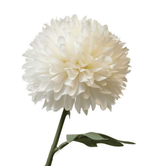 Künstliche Blume weiß rund mit stil 60cm lang 10cm