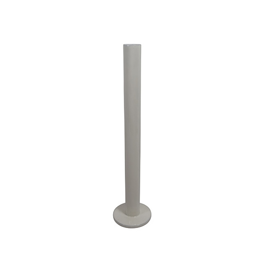 Stabkerzenhalter Metall Wei&szlig; 7.5x7.5x30cm Kerzenhalter Tischdeko