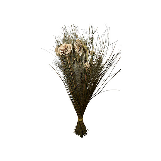 Trockenblumen mit Rosen 100cm Wohnzimmerdeko Fr&uuml;hling Naturdeko