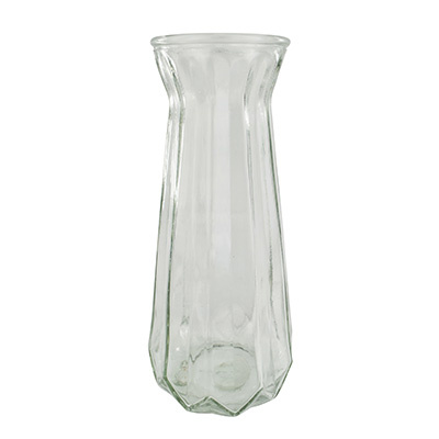 Vase Glas Klar 14x14x30cm Blumenvase Glasvase Dekoration...
