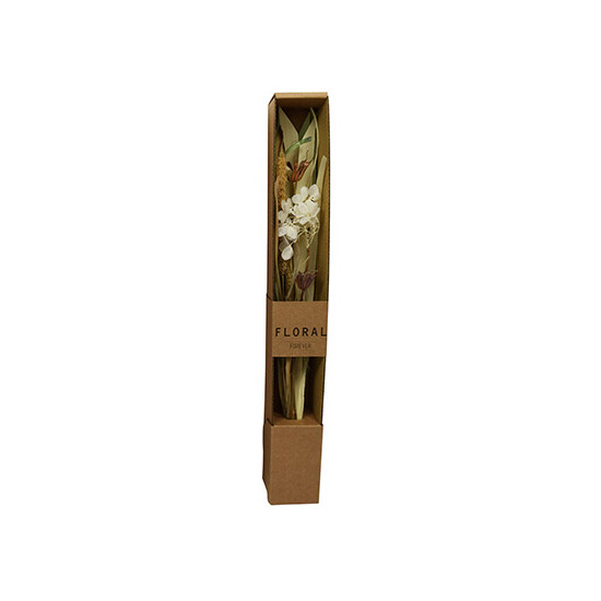 Trockenblumen Strau&szlig; Natur 4,5x4,5x37cm Fr&uuml;hlingsdekoration Boho