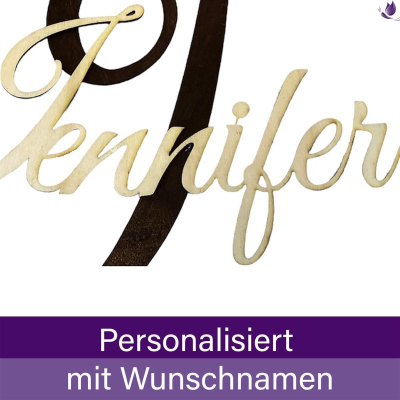 Schriftzug personalisierbares Namensschild aus Holz...