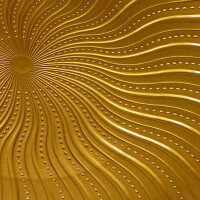 CHICCIE Platzteller Kunststoff gold 33 cm - Dekoteller Dekoration Untersetzer