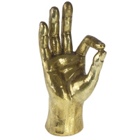 Figur Hand gold 25cm Dekoration Dekofigur Skulptur Deko