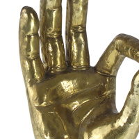 Figur Hand gold 25cm Dekoration Dekofigur Skulptur Deko
