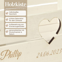 Holzkiste Personalisiert Wunschtext Gravierte Erinnerungskiste Geschenk