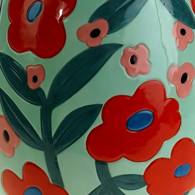 Vase verschiedene Farben 20x28cm Blumenvase Tischvase Dekovase Deko