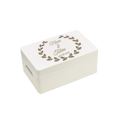 personalisierte Holzbox zur Hochzeit Erinnerungsbox Aufbewahrungsbox