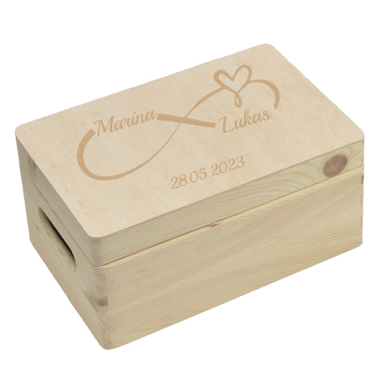 personalisierte Holzbox zur Hochzeit Hochzeitsgeschenk...