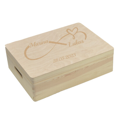 personalisierte Holzbox zur Hochzeit Hochzeitsgeschenk Geschenk Kiste