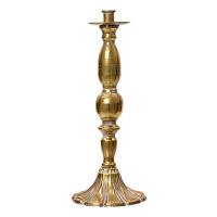 CHICCIE Stabkerzenhalter aus Eisen Gold 37x15cm Vintage Elegant Kerzenhalter