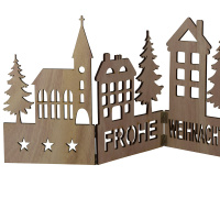 Weihnachtsdorf 60x21cm  Weihnachtsdeko