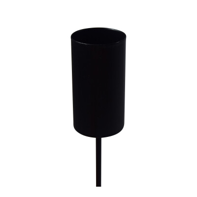 Stabkerzenstecker Metall schwarz 2x9cm Stabkerzenhalter Kerzenhalter