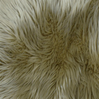 Kunstfell aus Polyester in caramel 75x75cm Teppich Dekoration