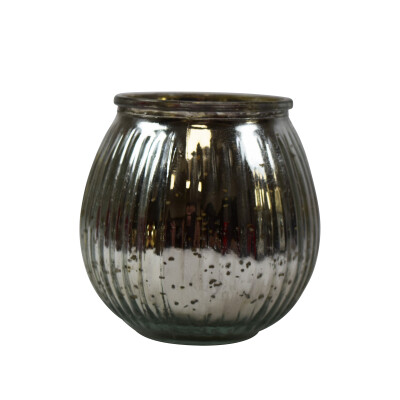 Windlicht aus Glas 9x9x9cm Kerzenhalter Teelichthalter Deko